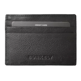   Burkely Antique fekete bőr kártyatartó, RFID védelemmel 10,5 x 7,5 cm