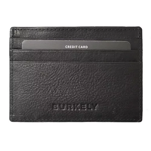 Burkely Antique fekete bőr kártyatartó, RFID védelemmel 10,5 x 7,5 cm