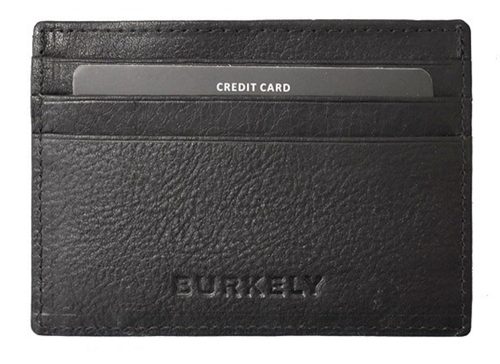 Burkely Antique fekete bőr kártyatartó, RFID védelemmel 10,5 x 7,5 cm