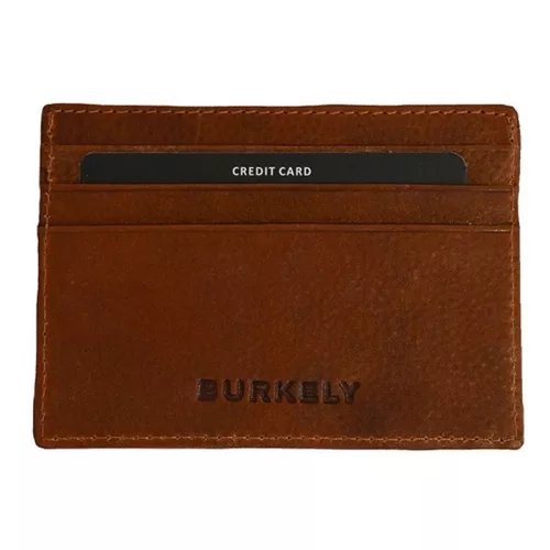 Burkely Antique konyak bőr kártyatartó, RFID védelemmel 10,5 x 7,5 cm