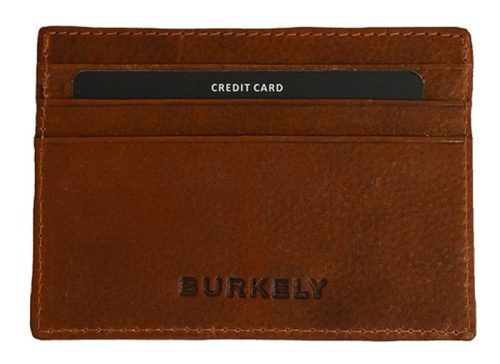 Burkely Antique konyak bőr kártyatartó, RFID védelemmel 10,5 x 7,5 cm