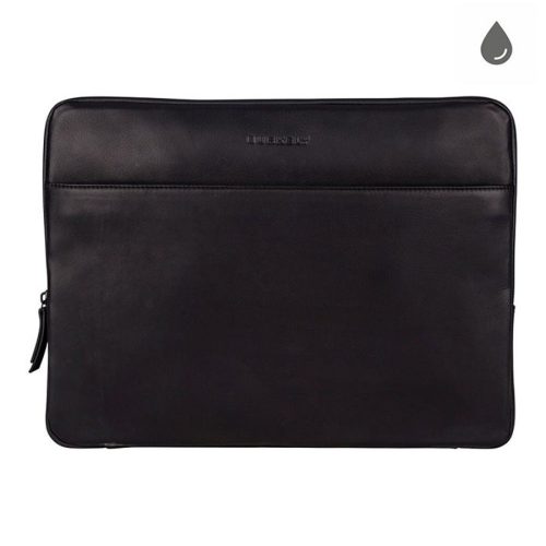 Burkely konyakszínű zsebes bőr laptoptartó, 15,6"