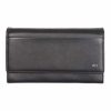 Riccardo Ferducci fekete női bőr pénztárca, brifkó 17 x 9,7 cm