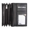 Riccardo Ferducci fekete női bőr pénztárca, brifkó 17 x 9,7 cm