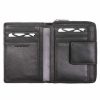 Riccardo Ferducci fekete női bőr pénztárca 12,3 x 9,5 cm