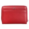 Riccardo Ferducci piros női bőr pénztárca, RFID védelemmel 12,3 x 9,5 cm