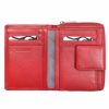 Riccardo Ferducci piros női bőr pénztárca, RFID védelemmel 12,3 x 9,5 cm