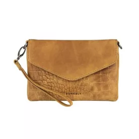 Burkely Croco Cody sárga színű, női bőr válltáska