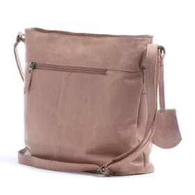 Burkely Just Jackie púder színű női bőr válltáska