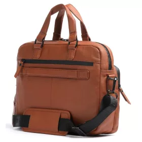   Burkely Rain Riley konyak színű bőr üzleti táska, oldaltáska 14"