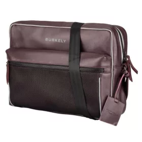 Burkely Posh lila bőr oldaltáska, crossover 14"