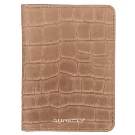   Burkely Croco Caia bézs színű bőr útlevél- és kártyatartó RFID védelemmel