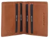 Burkely Suburb Seth konyak színű, bőr kártyatartó, RFID védelemmel