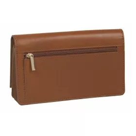   Burkely Parisian Page konyak színű, nagyméretű, bőr pénztárca, RFID védelemmel