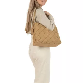 Burkely Even Ella Hobo bézs színű női bőr válltáska