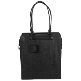   Burkely Casual Carly fekete válltáska, shopper laptoptartóval 14''