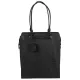 Burkely Casual Carly fekete válltáska, shopper laptoptartóval 14''