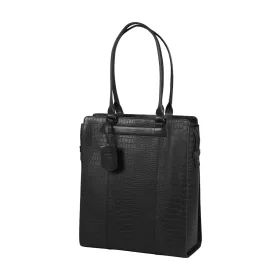   Burkely Casual Carly fekete válltáska, shopper laptoptartóval 14''