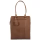 Burkely Casual Carly konyakbarna válltáska, shopper laptoptartóval 14''
