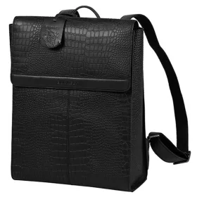   Burkely Casual Carly fekete bőr hátizsák, laptop tartóval 14"