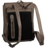 Burkely Casual Carly khaki színű bőr hátizsák, laptop tartóval 14"