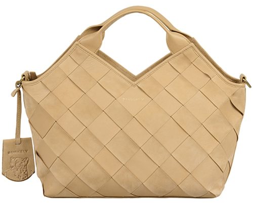 Burkely drapp női bőr válltáska 20 x 29 x 11 cm