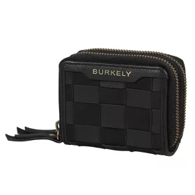 Burkely Even Elin fekete női bőr pénztárca 10 x 8 cm
