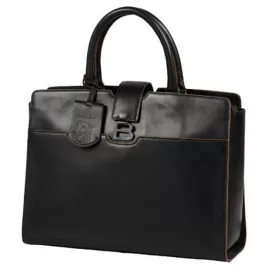   Burkely fekete női bőr latoptartós kézitáska 14" 36,5 x 23 x 10 cm