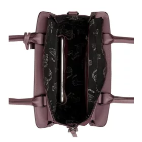   Burkely mályva női bőr kézitáska, tablettartóval 25 x 17 x 6 cm