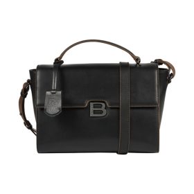   BURKELY MODEST MEGHAN fekete női bőr válltáska, kézitáska 26 x 18 x 7 cm