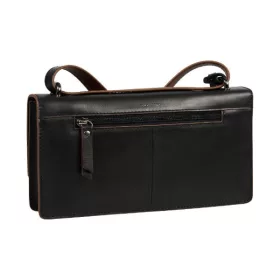   Burkely MODEST MEGHAN fekete női bőr válltáska 24 x 12 cm