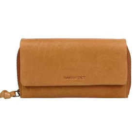   Burkely Just Jolie konyak színű, női, bőr pénztárca, RFID védelemmel