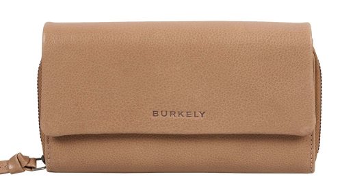 Burkely Just Jolie taupe színű, női, bőr pénztárca, RFID védelemmel
