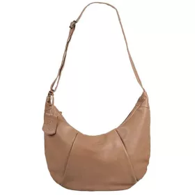   Burkely Just Jolie nagyméretű taupe női bőr válltáska 45 x 28 cm