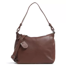   Burkely Just Jolie sötétbarna női bőr válltáska 26 x 21 cm