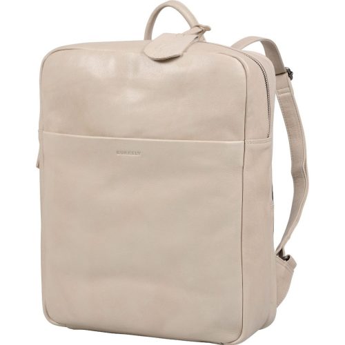 Burkely Just Jolie bézs női bőr hátizsák, laptoptáska 15,6"