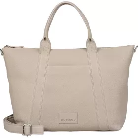   Burkely Soft Skylar bézs női bőr válltáska, laptoptáska 15,6"