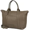 Burkely Soft Skylar taupe, női bőr válltáska, laptoptáska 15,6"