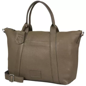   Burkely Soft Skylar taupe, női bőr válltáska, laptoptáska 15,6"
