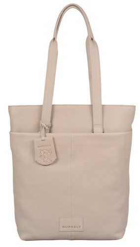 Burkely SOFT SKYLAR női bőr szürke színű hátizsák, shopper, laptoptáska 14"