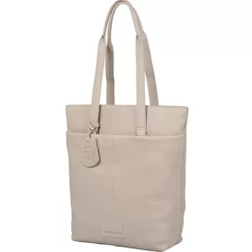   Burkely SOFT SKYLAR női bőr szürke színű hátizsák, shopper, laptoptáska 14"