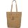 Burkely Soft Skylar barna színű női bőr shopper, hátizsák 14"