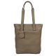 Burkely SOFT SKYLAR női bőr taupe színű hátizsák, shopper, laptoptáska 14"