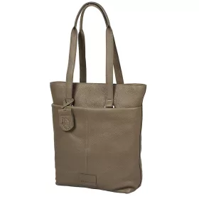   Burkely SOFT SKYLAR női bőr taupe színű hátizsák, shopper, laptoptáska 14"