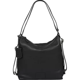   Burkely Soft Skylar fekete női bőr válltáska, hátizsák 31 × 31 cm