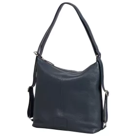   Burkely Soft Skylar sötétkék női bőr válltáska, hátizsák 31 × 31 cm