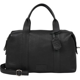   Burkely Soft Skylar fekete női bőr kézitáska, válltáska 34 x 19 cm