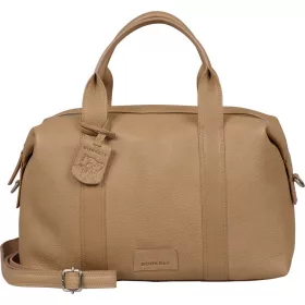   Burkely Soft Skylar drapp bőr női kézitáska, válltáska 34 x 19 cm