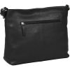 Burkely Soft Skylar fekete színű női bőr oldaltáska, crossbody