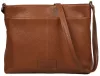 Burkely Soft Skylar gesztenyebarna női bőr oldaltáska, crossbody 31 x 26 x 10,5 cm